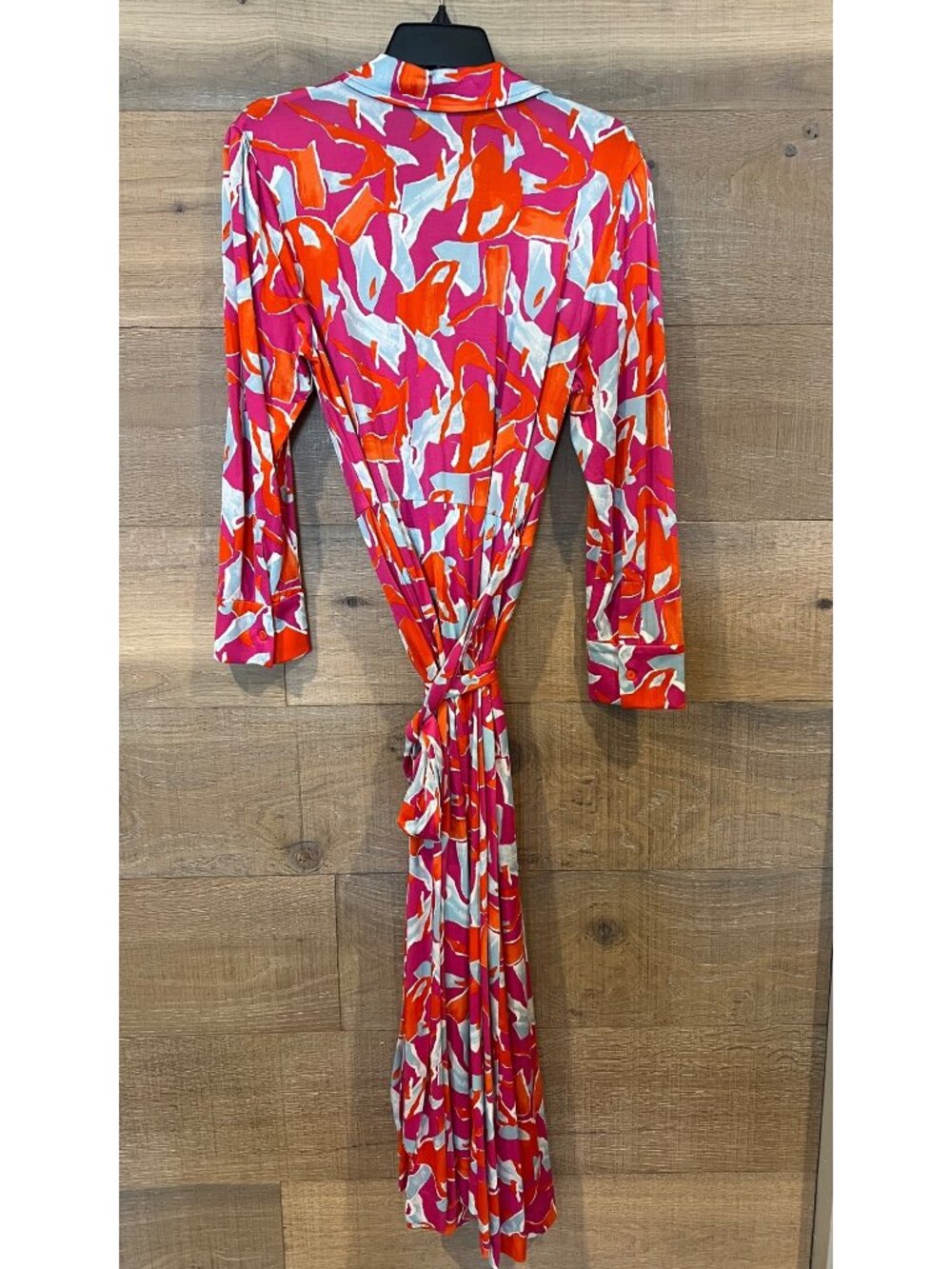 Diane von Furstenberg Sana Two pink wrap Dress size L - Picture 7 of 10